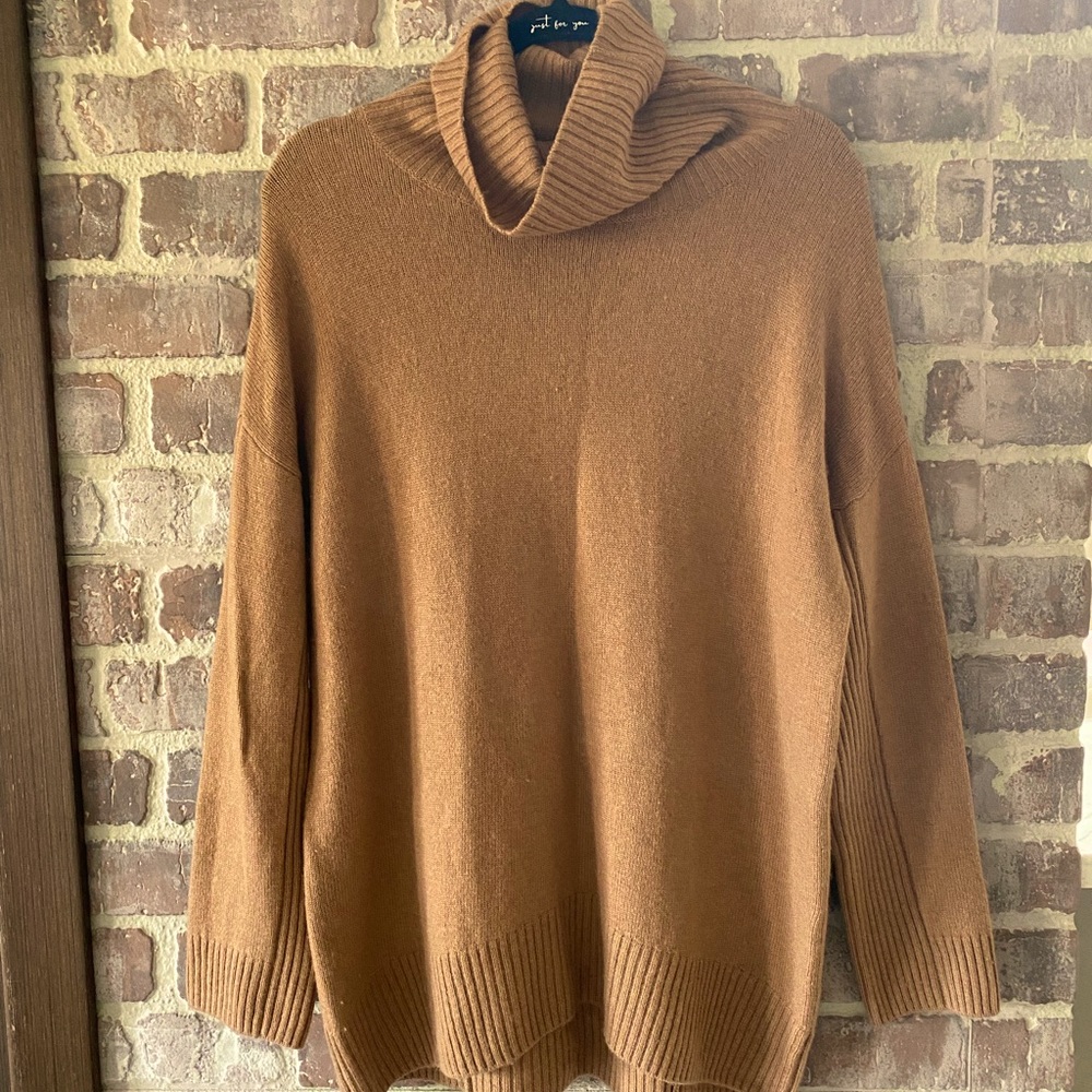 Red Moon Wool Oversize Cowl Neck Sweater
